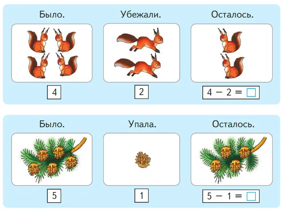 Задание 1 на 60 странице учебника Дорофеева за 1 класс 1 часть.